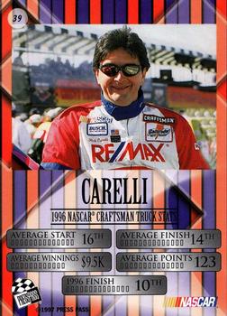 1997 Press Pass VIP - Explosive #39 Rick Carelli Back