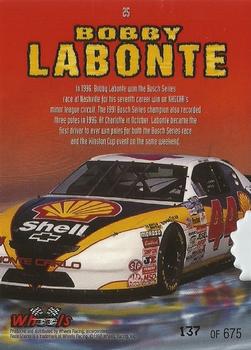 1997 Wheels Race Sharks - Tiger Shark First Bite #25 Bobby Labonte Back
