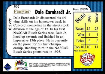 1998 Maxx 10th Anniversary #97 Dale Earnhardt Jr. Back