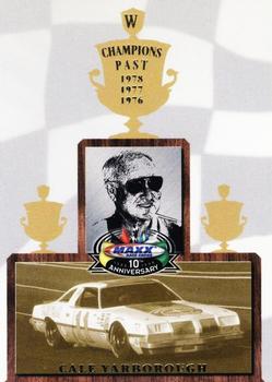 1998 Maxx 10th Anniversary - Champions Past #CP10 Cale Yarborough Front