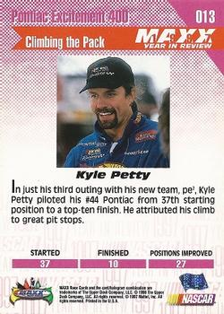 1998 Maxx 1997 Year In Review #013 Kyle Petty Back