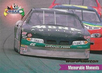 1998 Maxx 1997 Year In Review #065 Ward Burton Front