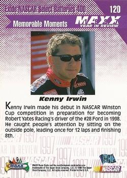 1998 Maxx 1997 Year In Review #120 Kenny Irwin Jr Back