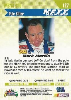 1998 Maxx 1997 Year In Review #127 Mark Martin Back