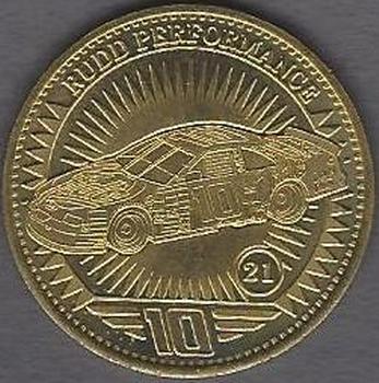 1998 Pinnacle Mint Collection - Coins: Gold Plate #21 Ricky Rudd's Car Front