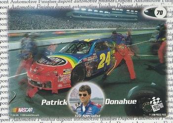 1998 Press Pass - Oil Slicks #70 Patrick Donahue Back
