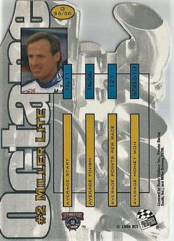 1998 Press Pass Stealth - Octane Die Cuts #O 36 Rusty Wallace's Car Back