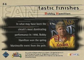 1999 Maxx - FANtastic Finishes #F4 Bobby Hamilton's Car Back