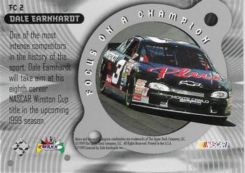 1999 Maxx - Focus on a Champion #FC 2 Dale Earnhardt Back