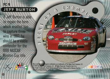 1999 Maxx - Focus on a Champion #FC 9 Jeff Burton Back