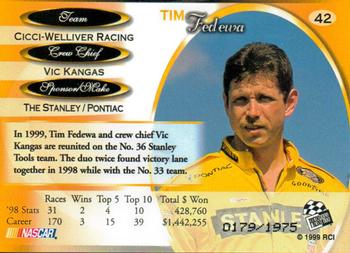 1999 Press Pass Premium - Reflectors #42 Tim Fedewa Back