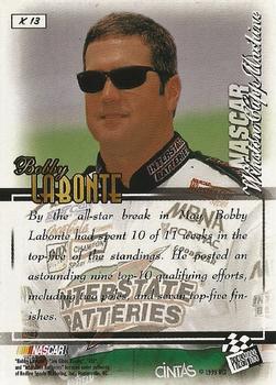 1999 Press Pass VIP - Explosives #X 13 Bobby Labonte Back