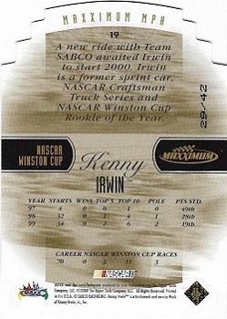 2000 Maxximum - MPH #19 Kenny Irwin Back