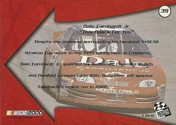 2000 Press Pass - Millennium #39 Dale Earnhardt Jr. Back