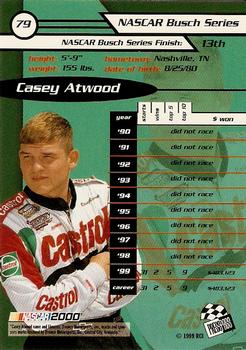 2000 Press Pass - Millennium #79 Casey Atwood Back