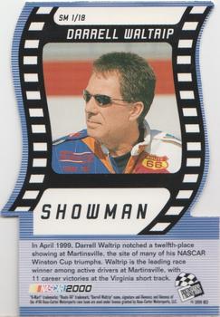 2000 Press Pass - Showman Die Cuts #SM 1 Darrell Waltrip Back