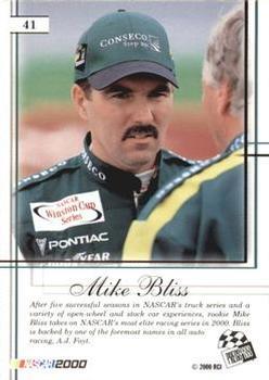 2000 Press Pass Premium - Reflectors #41 Mike Bliss Back