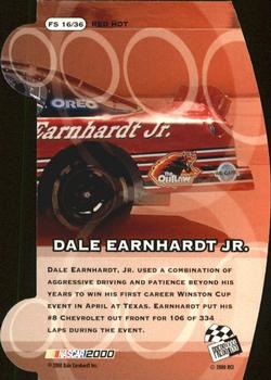 2000 Press Pass Stealth - Fusion Red Hot #FS 16 Dale Earnhardt Jr. Back