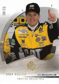 2000 SP Authentic - Overdrive Gold #3 Ward Burton Front