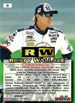 2000 Wheels High Gear - First Gear #8 Rusty Wallace Back