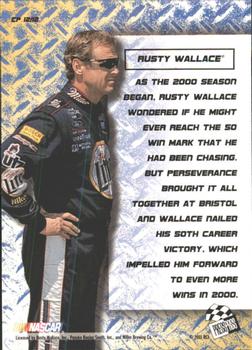 2001 Press Pass Optima - Cool Persistence #CP 12 Rusty Wallace Back