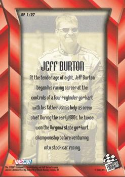 2001 Press Pass Optima - G Force #GF 1 Jeff Burton Back