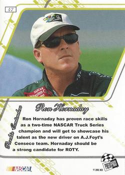 2001 Press Pass Premium - Reflectors #47 Ron Hornaday Back
