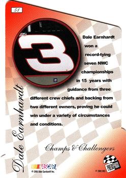 2001 Press Pass Premium - Reflectors #51 Dale Earnhardt Back