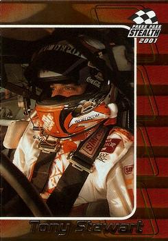 2001 Press Pass Stealth - Gold #G24 Tony Stewart Front