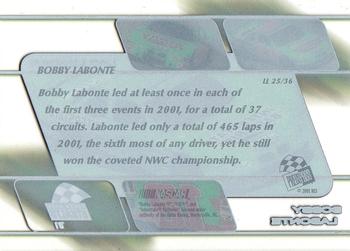 2001 Press Pass Stealth - Lap Leaders Clear #LL 25 Bobby Labonte's Car Back