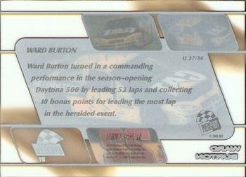 2001 Press Pass Stealth - Lap Leaders Clear #LL 27 Ward Burton's Car Back