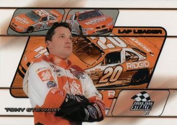 2001 Press Pass Stealth - Lap Leaders Clear #LL 8 Tony Stewart Front
