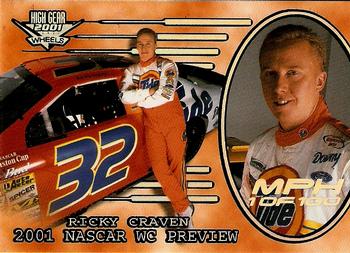 2001 Wheels High Gear - MPH #71 Ricky Craven Front