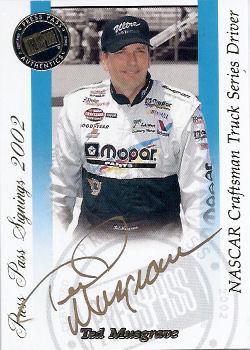 2002 Press Pass - Signings Gold #NNO Ted Musgrave Front