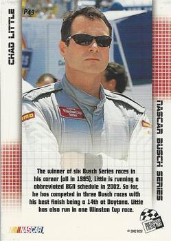 2002 Press Pass Stealth - Gold #P49 Chad Little Back