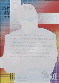 2002 Press Pass VIP - Driver's Choice Transparent #DC 4 Dale Earnhardt Jr. Back