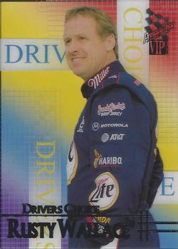 2002 Press Pass VIP - Driver's Choice Transparent #DC 6 Rusty Wallace Front