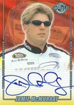 2002 Wheels High Gear - Autographs #NNO Jamie McMurray Front