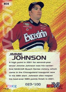 2002 Wheels High Gear - MPH #M38 Jimmie Johnson Back
