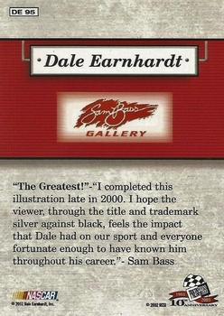 2003 Press Pass - Dale Earnhardt Sam Bass Gallery #DE 95 Dale Earnhardt Back