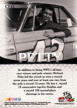 2003 Press Pass VIP - Factory Set Tin #CT42 Richard Petty Back