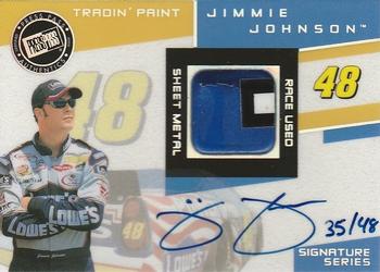 2003 Press Pass VIP - Tradin' Paint Drivers Autographs #TPD-JJ Jimmie Johnson Front
