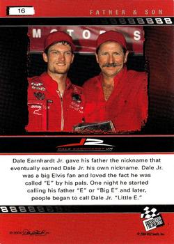 2004 Press Pass Dale Earnhardt Jr. #16 Dale Earnhardt Jr. / Dale Earnhardt Back