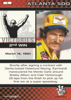 2004 Press Pass Dale Earnhardt The Legacy Victories #2 Dale Earnhardt Back