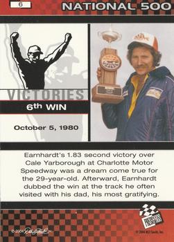 2004 Press Pass Dale Earnhardt The Legacy Victories #6 Dale Earnhardt Back