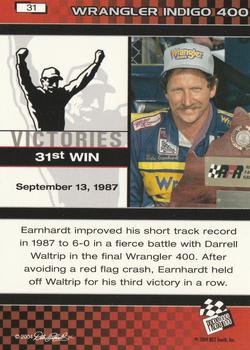 2004 Press Pass Dale Earnhardt The Legacy Victories #31 Dale Earnhardt Back
