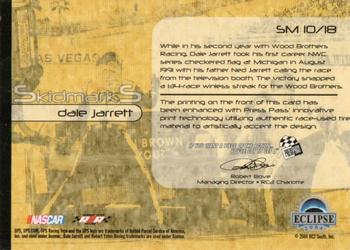 2004 Press Pass Eclipse - Skidmarks #SM 10 Dale Jarrett Back