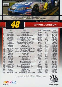 2005 Press Pass - Platinum #P32 Jimmie Johnson Back