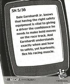 2005 Press Pass - Snapshots #SN 5 Dale Earnhardt Jr. Back