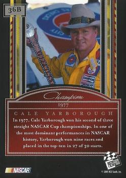 2005 Press Pass Legends - Blue #36B Cale Yarborough Back